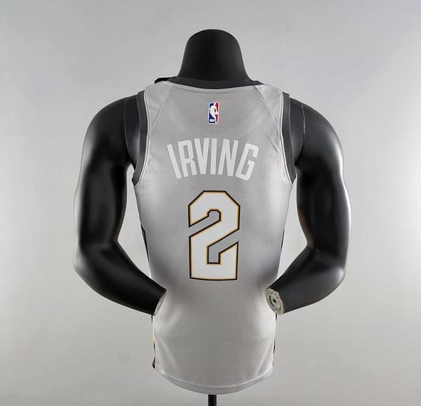2018 Irving #2 Cleveland Cavaliers Grey NBA Jersey - Image 9