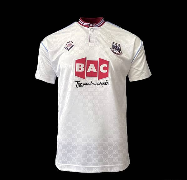 Retro 89/90 West Ham Away Soccer Jersey