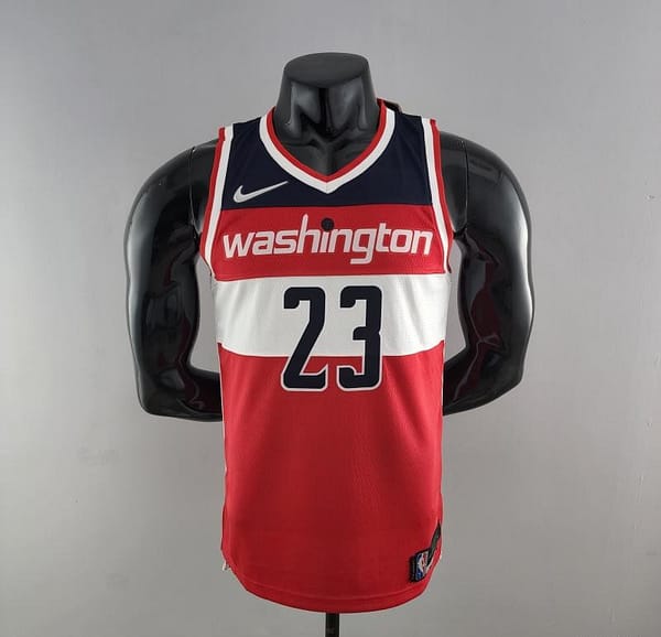 75th Anniversary JORDAN #23 Wizards Red, White And Blue NBA Jersey