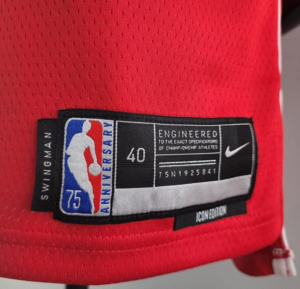 75th Anniversary JORDAN #23 Wizards Red, White And Blue NBA Jersey - Image 2