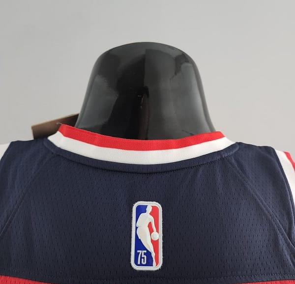 75th Anniversary JORDAN #23 Wizards Red, White And Blue NBA Jersey - Image 8