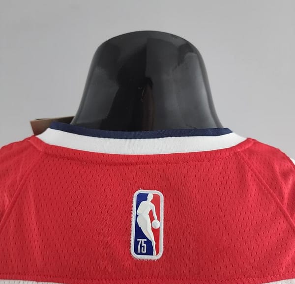 75th Anniversary JORDAN #23 Wizards Black Red White NBA Jersey - Image 2
