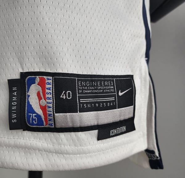 75th Anniversary JORDAN #23 Wizards Black Red White NBA Jersey - Image 5