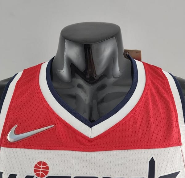 75th Anniversary JORDAN #23 Wizards Black Red White NBA Jersey - Image 9