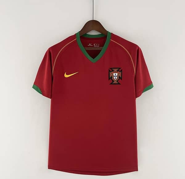 Retro Portugal 2006 Home Soccer Jersey