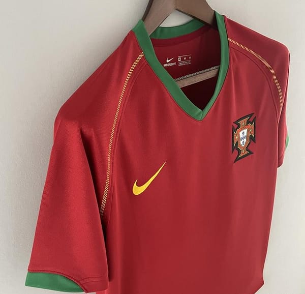 Retro Portugal 2006 Home Soccer Jersey - Image 7
