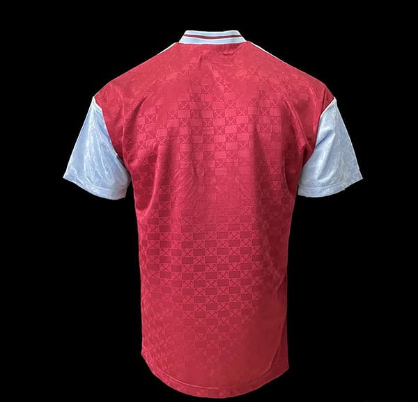 Retro 89/90 West Ham home Soccer Jersey - Image 4