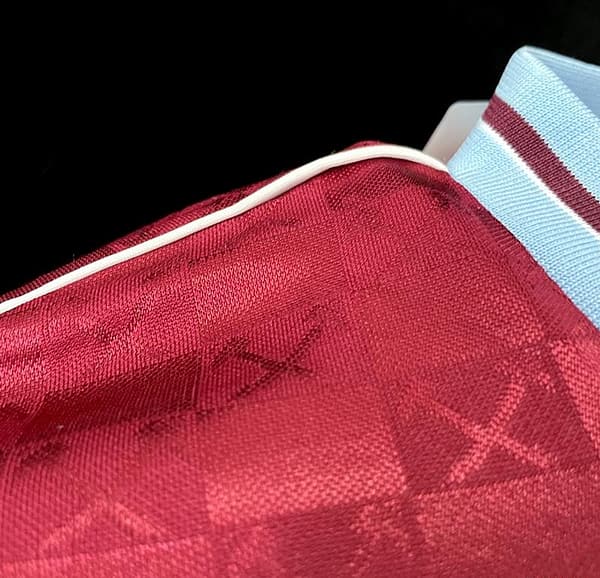Retro 89/90 West Ham home Soccer Jersey - Image 5