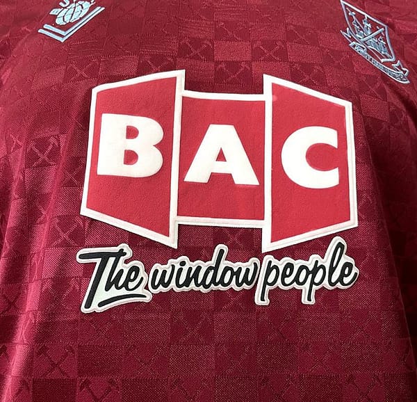 Retro 89/90 West Ham home Soccer Jersey - Image 6