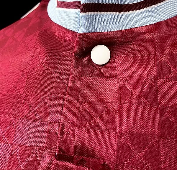 Retro 89/90 West Ham home Soccer Jersey - Image 9