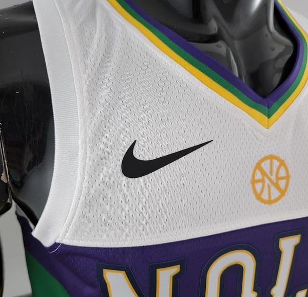 2018 New Orleans Pelicans WLLIAMSIN#1 Urban Edition White NBA Jersey - Image 4