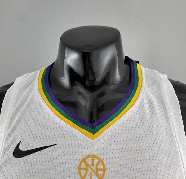 2018 New Orleans Pelicans WLLIAMSIN#1 Urban Edition White NBA Jersey - Image 5