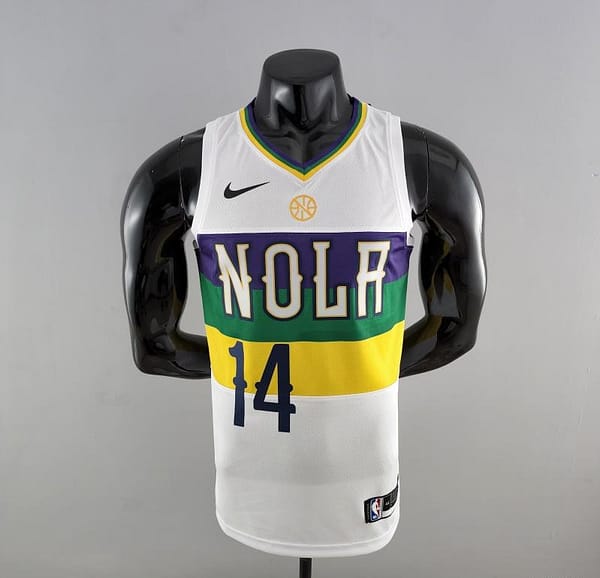 2018 New Orleans Pelicans INGRAM #14 Urban Edition White NBA Jersey