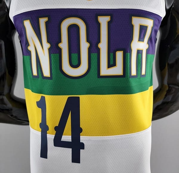 2018 New Orleans Pelicans INGRAM #14 Urban Edition White NBA Jersey - Image 6
