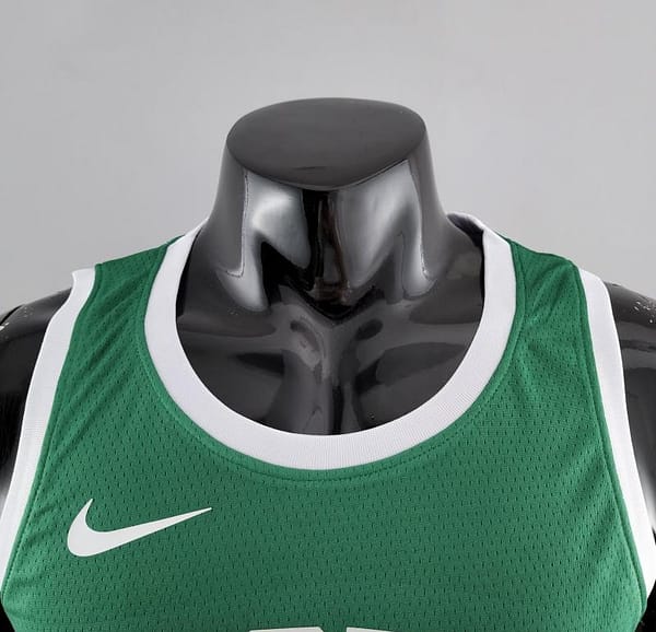 Boston Celtics Tatum #0 Green Gold NBA Jersey - Image 9