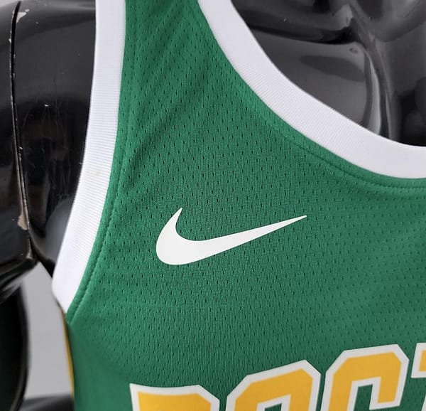 Boston Celtics BROWN#7 Green Gold NBA Jersey - Image 5