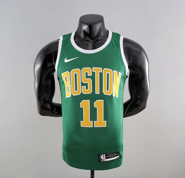 Boston Celtics IRVING#11 Green Gold NBA Jersey