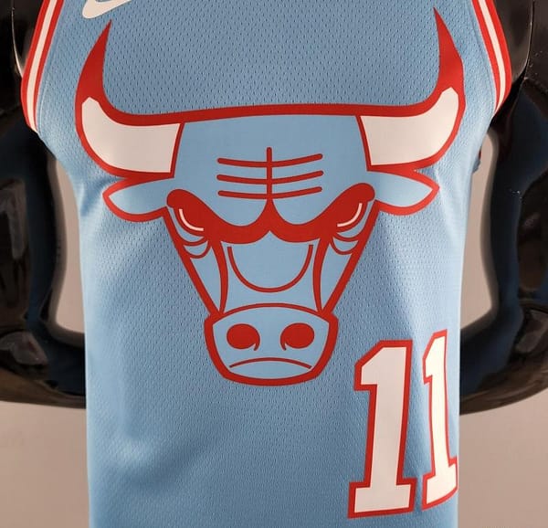 Chicago Bulls DeROZAN #11 Blue NBA Jersey - Image 9