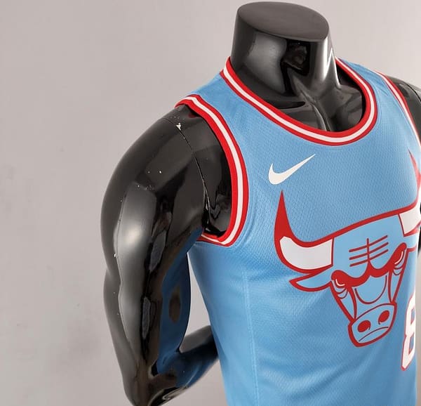 Chicago Bulls LAVINE #8 Blue NBA Jersey - Image 3