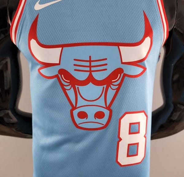 Chicago Bulls LAVINE #8 Blue NBA Jersey - Image 6