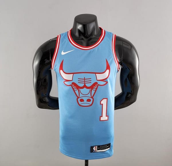 Chicago Bulls ROSE#1 Blue NBA Jersey