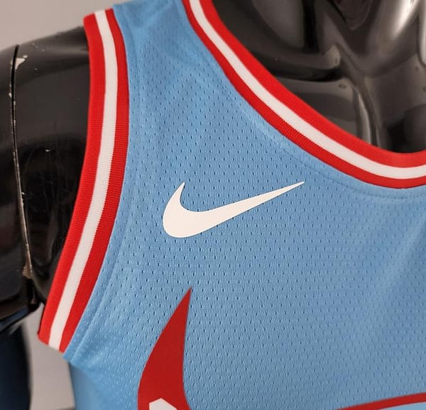 Chicago Bulls ROSE#1 Blue NBA Jersey - Image 4