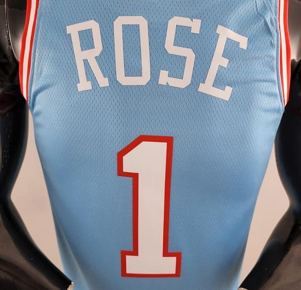 Chicago Bulls ROSE#1 Blue NBA Jersey - Image 8