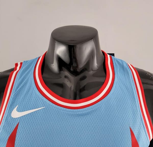 Chicago Bulls JORDAN#23 Blue NBA Jersey - Image 5