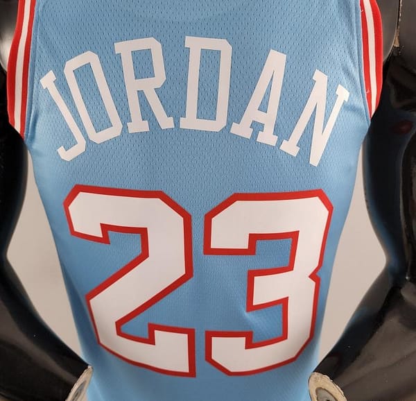 Chicago Bulls JORDAN#23 Blue NBA Jersey - Image 8