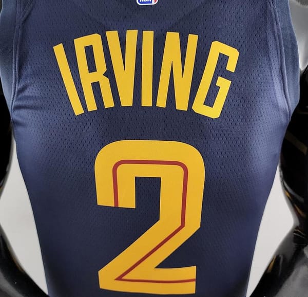 Cleveland Cavaliers Irving #2 Striped NBA Jersey - Image 2