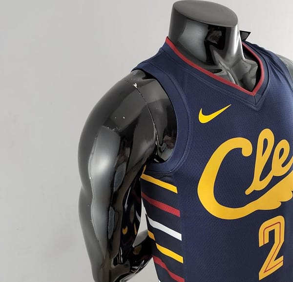 Cleveland Cavaliers Irving #2 Striped NBA Jersey - Image 6