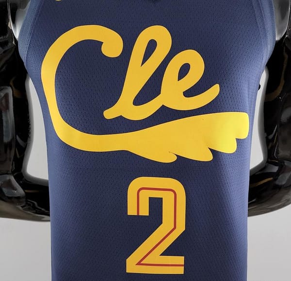 Cleveland Cavaliers Irving #2 Striped NBA Jersey - Image 9