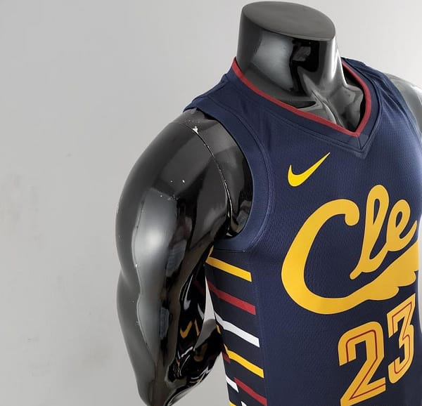 Cleveland Cavaliers JAMES #23 Striped NBA Jersey - Image 6