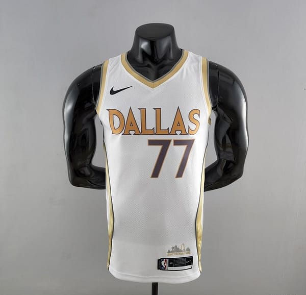 2020 Dallas Mavericks DONCIC#77 City Edition White NBA Jersey
