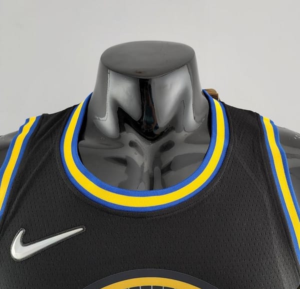 2022 75th Anniversary KUMINGA #00 Warriors City Edition Black NBA Jersey - Image 6