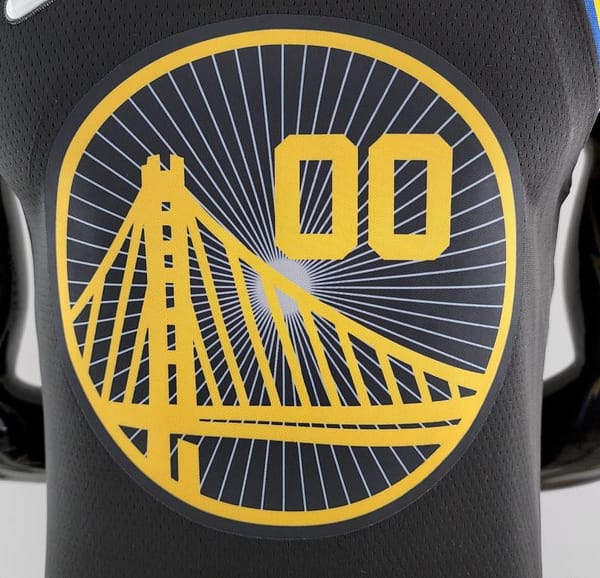 2022 75th Anniversary KUMINGA #00 Warriors City Edition Black NBA Jersey - Image 7