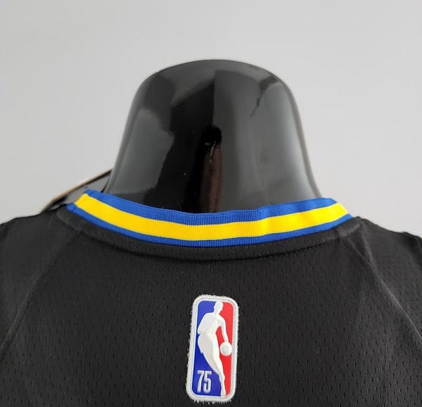 2022 75th Anniversary KUMINGA #00 Warriors City Edition Black NBA Jersey - Image 8