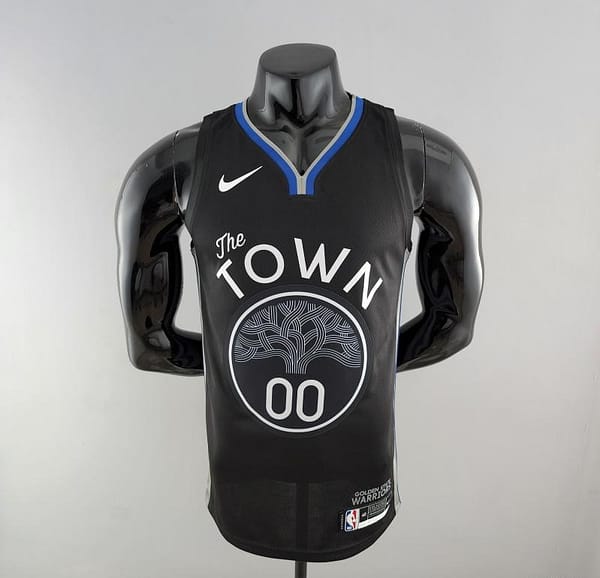 2020 KUMINGA#00 Warriors City Edition Black And Grey NBA Jersey