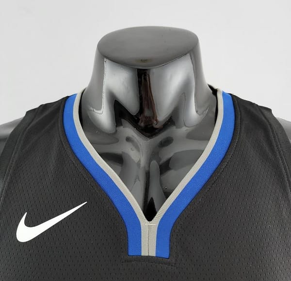2020 KUMINGA#00 Warriors City Edition Black And Grey NBA Jersey - Image 9