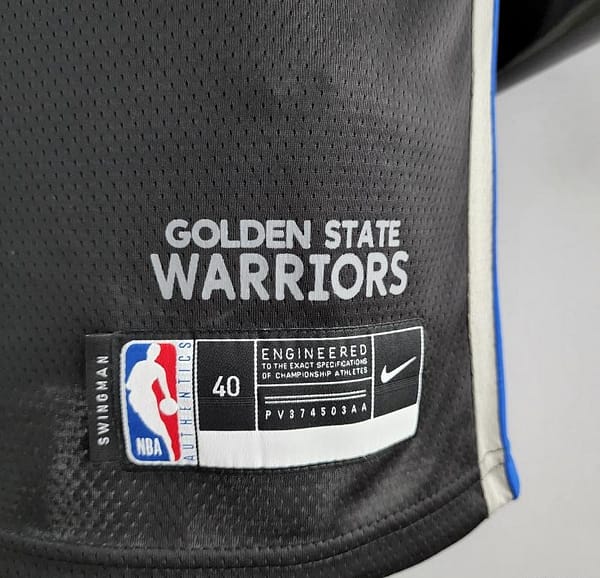 2020 YOUNG #6 Warriors City Edition Black And Grey NBA Jersey - Image 3