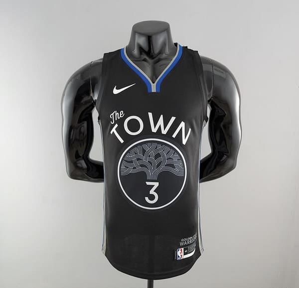 2020 POOLE#3 Warriors City Edition Black & Grey NBA Jersey