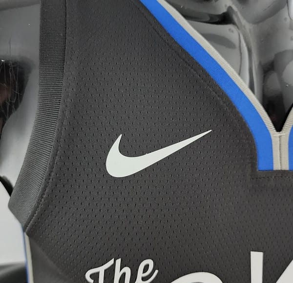 2020 POOLE#3 Warriors City Edition Black & Grey NBA Jersey - Image 5