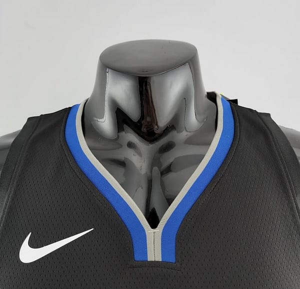 2020 POOLE#3 Warriors City Edition Black & Grey NBA Jersey - Image 6