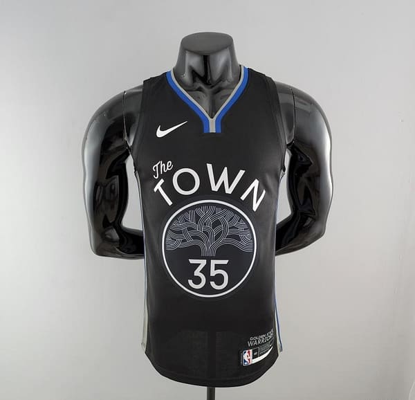 2020 DURANT #35 Warriors City Edition Black & Grey NBA Jersey
