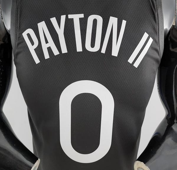 2020 PAYTON II#0 Warriors City Edition Black And Grey NBA Jersey - Image 6