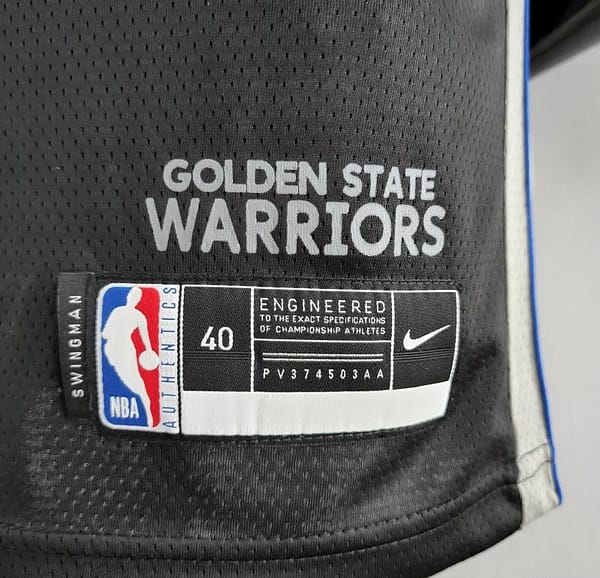 2020 PAYTON II#0 Warriors City Edition Black And Grey NBA Jersey - Image 9
