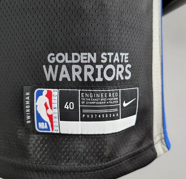 2020 GREEN #23 Warriors City Edition Black And Grey NBA Jersey - Image 2