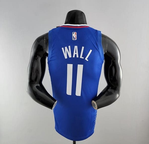 75th Anniversary WALL#11 Los Angeles Clippers NBA Jersey Blue - Image 4
