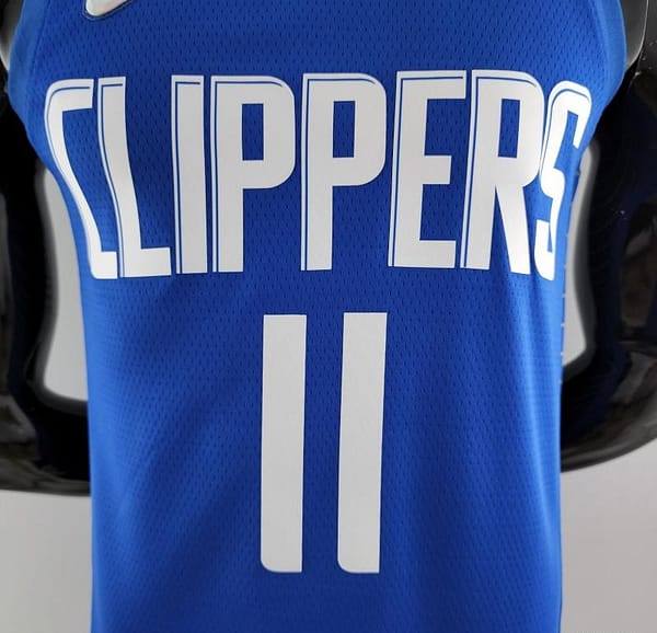 75th Anniversary WALL#11 Los Angeles Clippers NBA Jersey Blue - Image 10