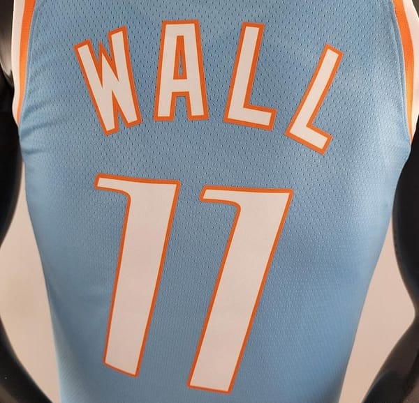 2022 WALL#11 Los Angeles Clippers City Edition NBA Jersey Blue - Image 3